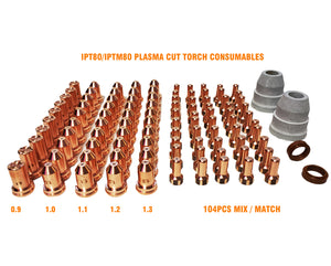 IPT80 / IPTM80 / PT80 plasma cut torch consumables / electrode / tips ( for CNC & handheld torch )