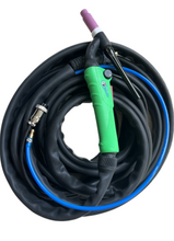 Load image into Gallery viewer, TIG torch TIG18F water cooled/flex head/thumb controlled torch.
