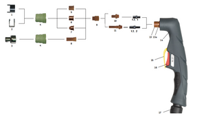 LT70 CB70 Plasma cut torch / consumables