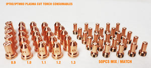 IPT80 / IPTM80 / PT80 plasma cut torch consumables / electrode / tips (good for CNC & handheld torch)