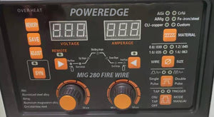 POWEREDGE Aluminum MIG 280 fire wire 220V