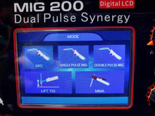 Load image into Gallery viewer, POWEREDGE Aluminum MIG synergy MIG 200 LCD display 4 wheel drive
