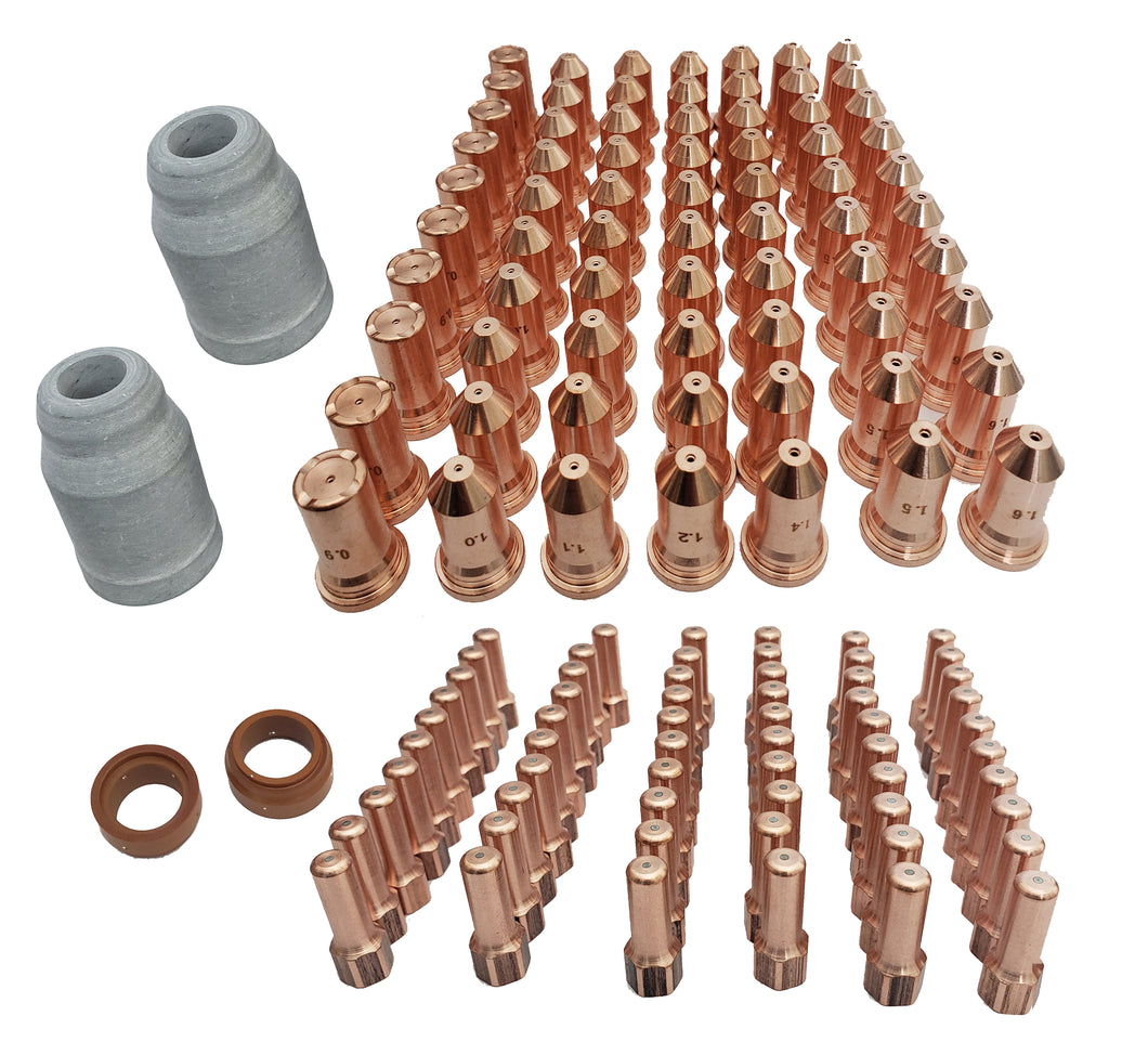 IPT100 IPTM100 PT100 plasma cut tips / consumables multiple size packages (good for CNC & handheld torch)